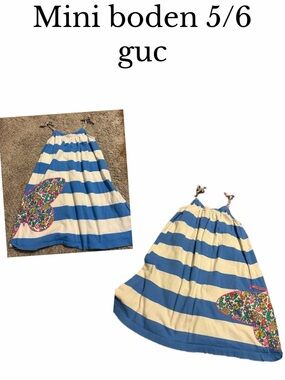 Mini boden 5/6 butterfly sun dress